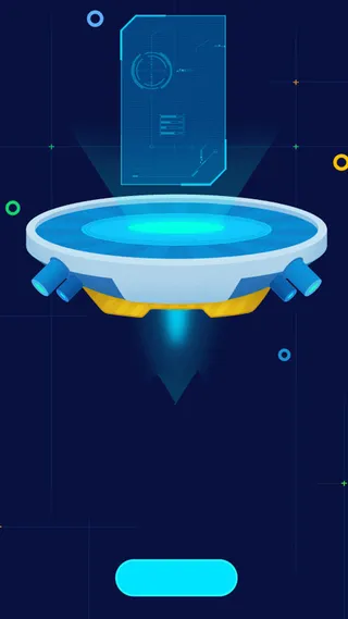 科技感线条商务蓝色H5背景素材高清