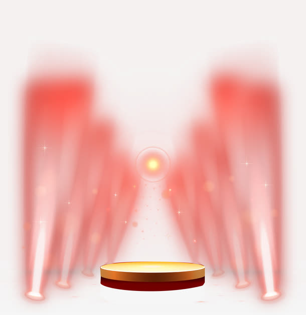 舞台两旁的射灯免抠