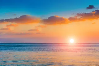 简约自然风光晚霞广告高清