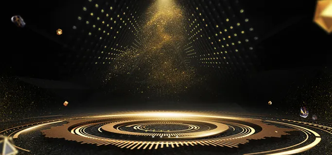 双11狂欢节黑金电商背景高清