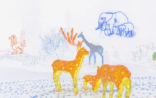 免抠灯光装饰动物免抠