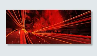 红色线条banner背景高清