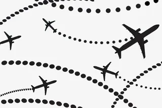 黑色飞行航线分布图免抠