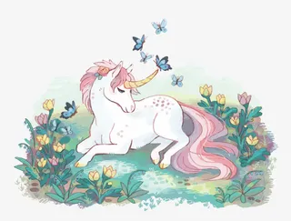 唯美独角兽免抠