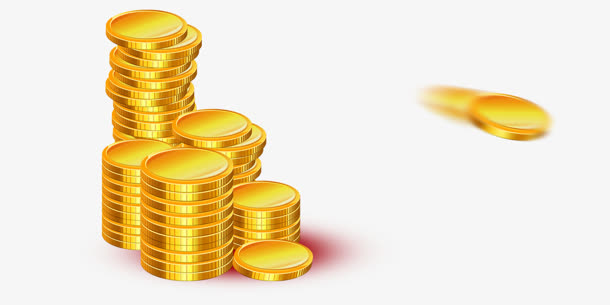 金色金币堆图片素材免抠