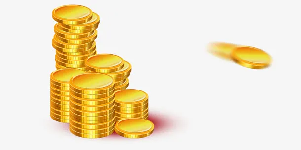 金色金币堆图片素材免抠