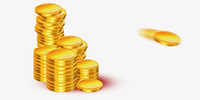 金色金币堆图片素材免抠