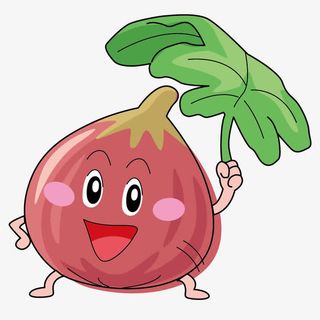 手绘无花果表情免抠