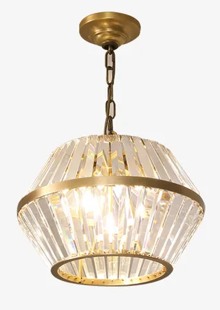 兰亭集势后现代水晶鸟笼灯免抠