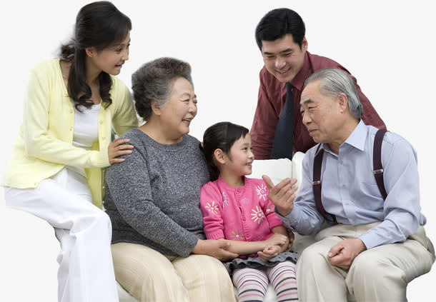 幸福一家房地产家庭素材免抠