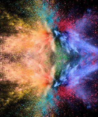 五彩炫酷爆炸背景图高清