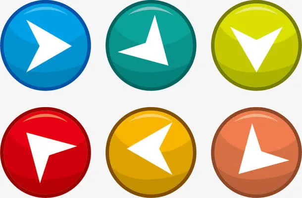 矢量图虚拟方向键免抠
