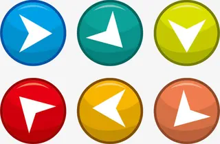 矢量图虚拟方向键免抠