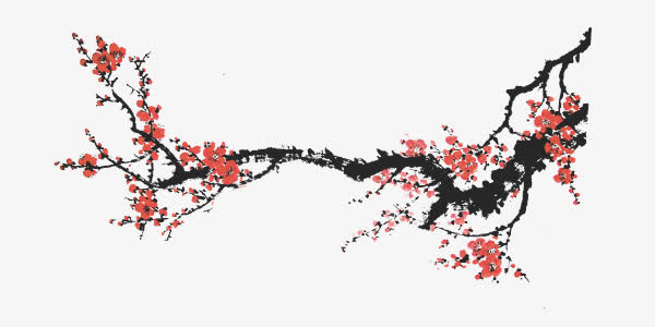 中国风梅花免抠