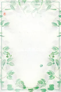 手绘小清新春季促销海报高清文艺清新背景