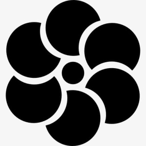 花的圆形花瓣图标免抠