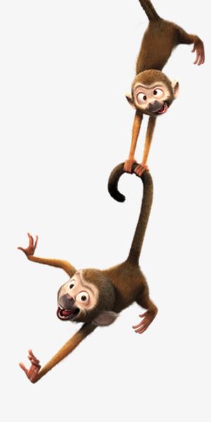 猴子捞月童话故事免抠