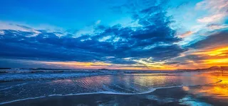 海边落日背景图高清