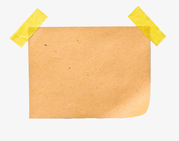 透明黄色胶带贴纸免抠