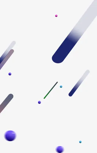 蓝色渐变创意线条免抠