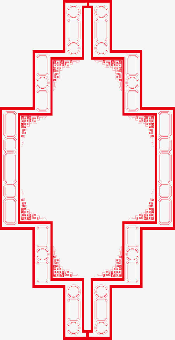 红色矢量图案素材免抠