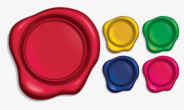 彩色印章封口漆免抠