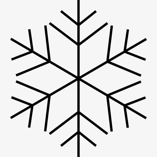Snowflake Cold Winter 图标免抠