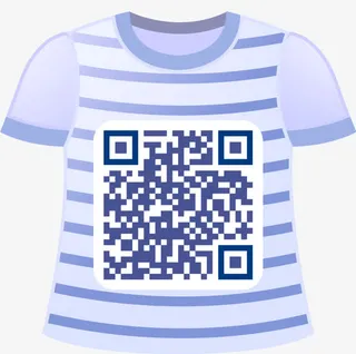二维码衣服免抠