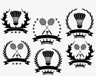 手绘羽毛球图标素材免抠