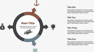 矢量手绘环形PPT免抠