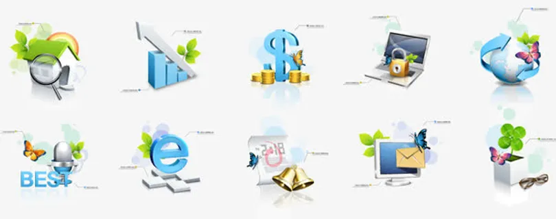 时尚蓝色图标免抠