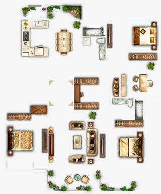 户型图家具免抠