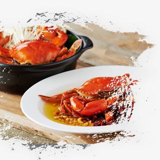 艺术螃蟹菜系免抠