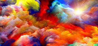 质感多彩绚丽烟云背景图高清