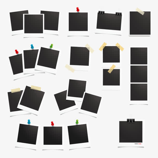 拍立得相纸矢量免抠