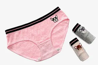 舒适纯棉卡通内裤免抠