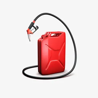 红色汽油桶免抠
