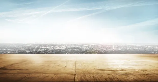 地面天空都市背景矢量背景免抠