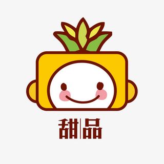 手绘卡通甜品店logo设计素材免抠