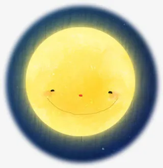 创意效果合成黄色月亮免抠