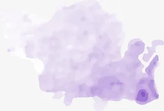 紫色矢量水彩图案免抠