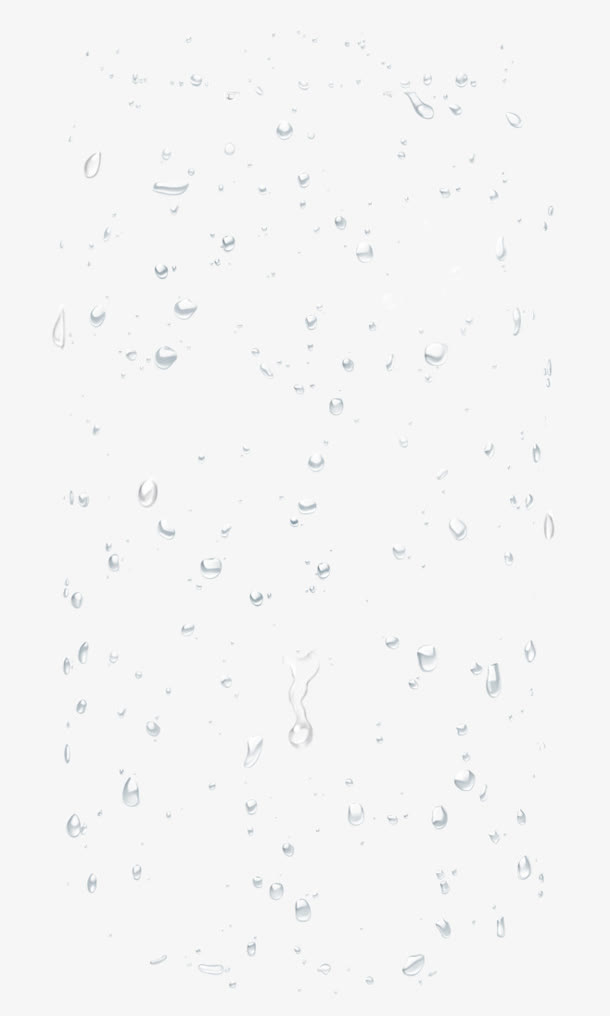 水珠滴落不规则漂浮免抠