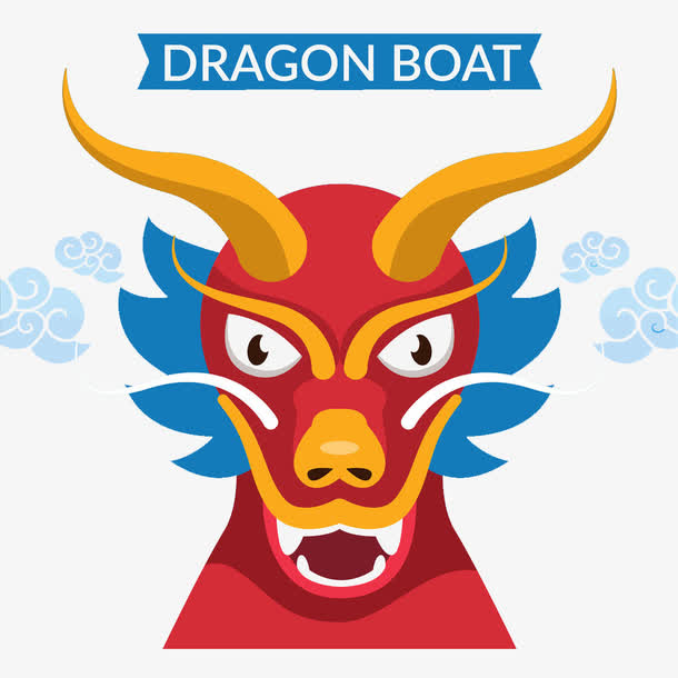手绘龙头免抠