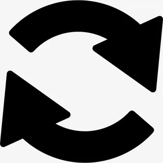 箭头圈两顺时针方向旋转图标免抠