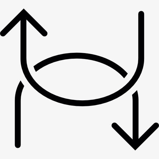 两弯箭头图标免抠