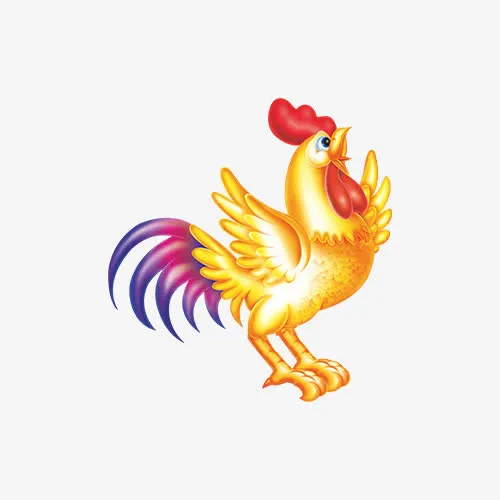 金色的雄鸡免抠