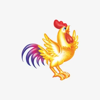 金色的雄鸡免抠