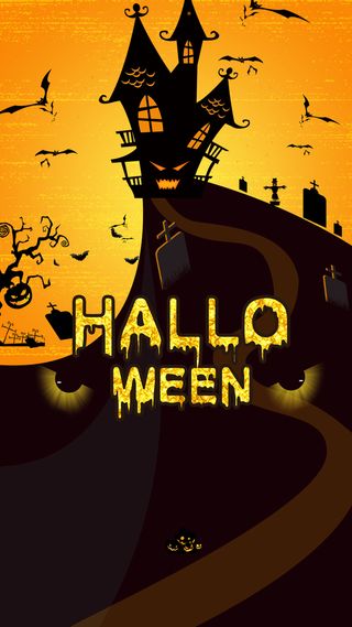 黑色万圣节海报H5高清