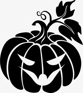 黑色恐怖南瓜免抠