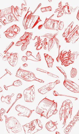 手绘食物点心餐具免抠